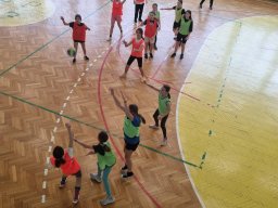  Rozgrywki o mistrzostwo szkoły w mini piłce ręcznej dziewcząt i mini piłce nożnej chłopców